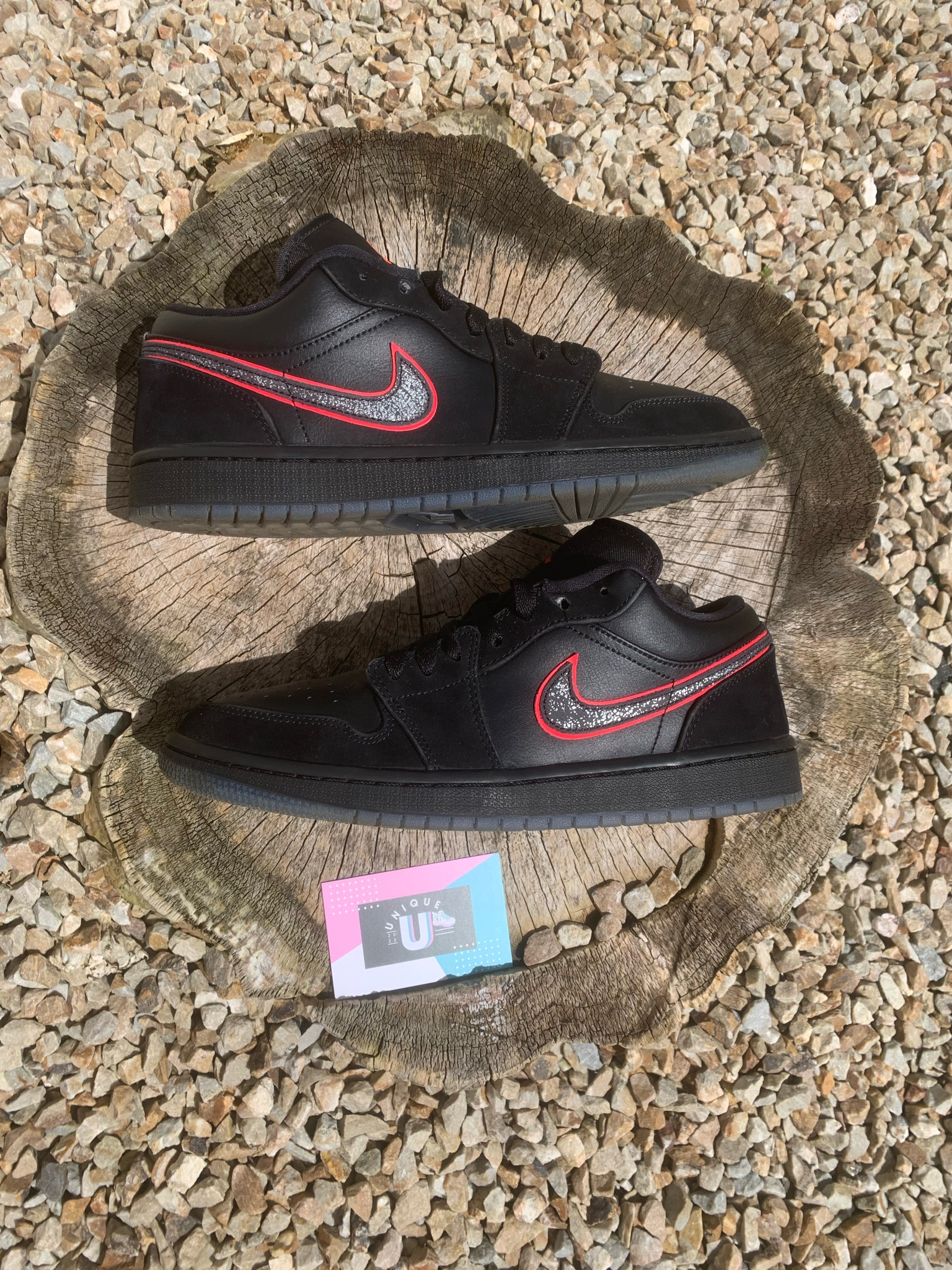 Nike Jordan 1 Low Black Red Orbit