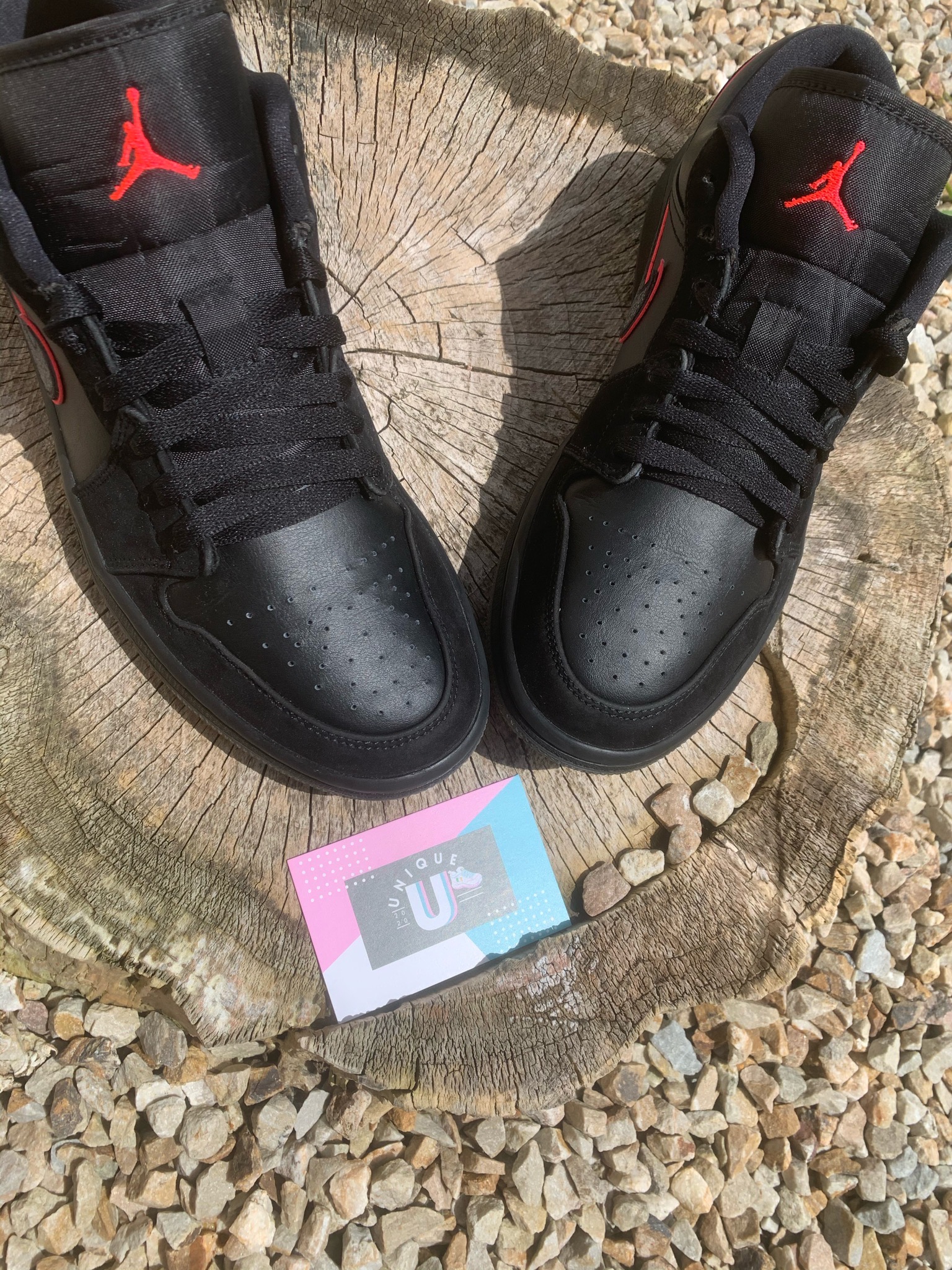 Nike Jordan 1 Low Black Red Orbit