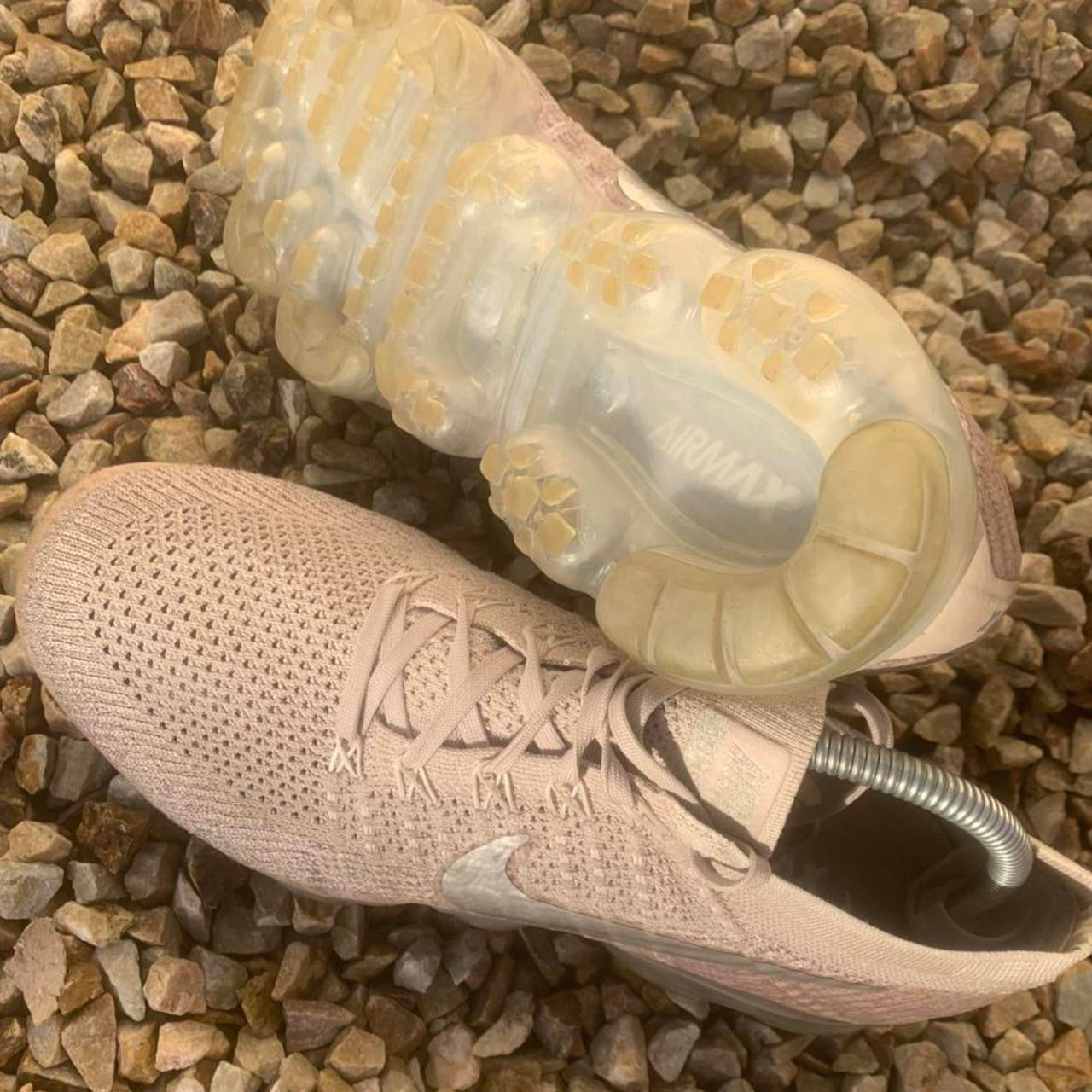 Nike Air Vapormax Flyknit String Silver Taup Grey Pink