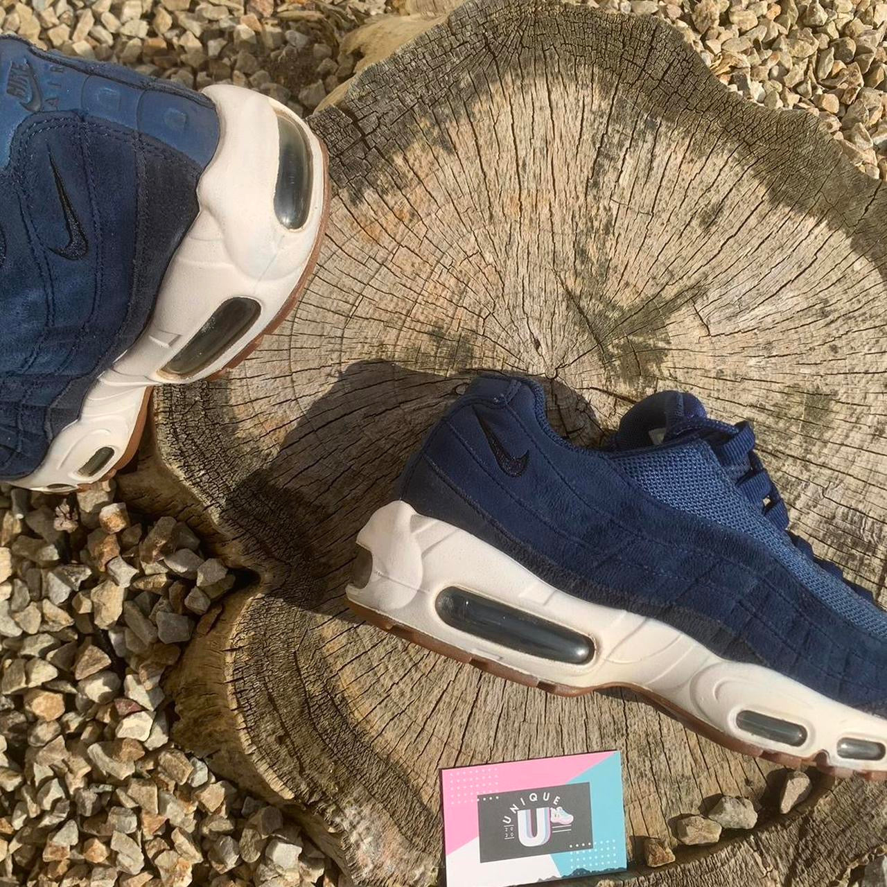 Nike Air Max 95 Retro Navy Blue Suede Gum