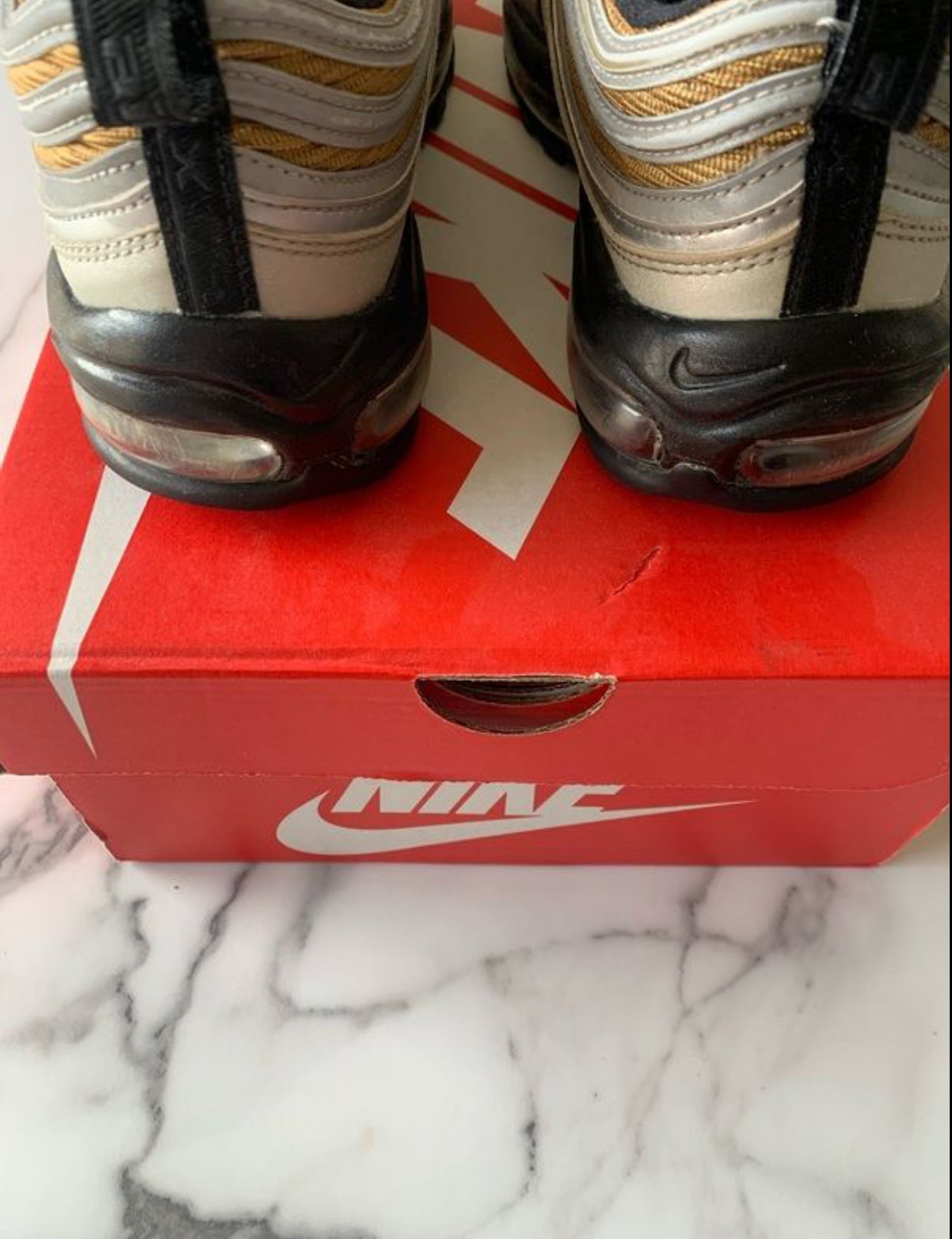 Nike Air Max 97 Gold Silver Black Premium