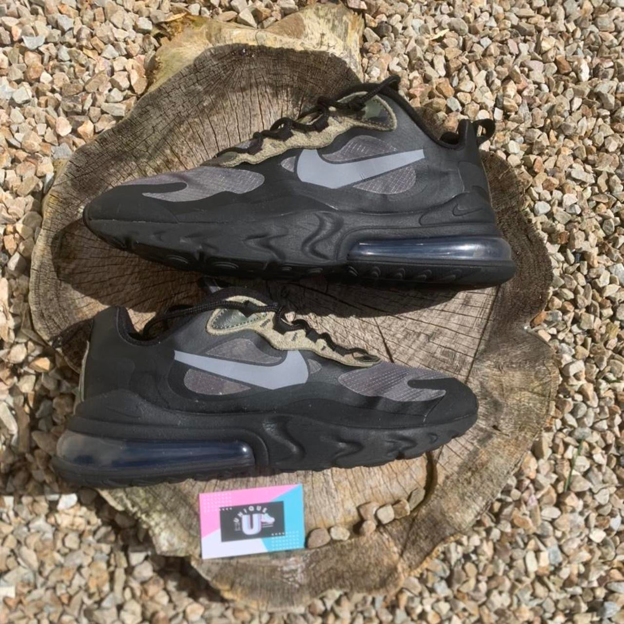 Nike Air Max 270 React Limited Edition Camo Black Grey Green Cream