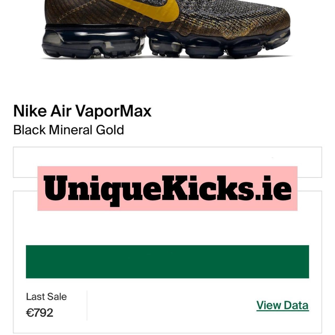 Nike Air VaporMax Flyknit Black Gold