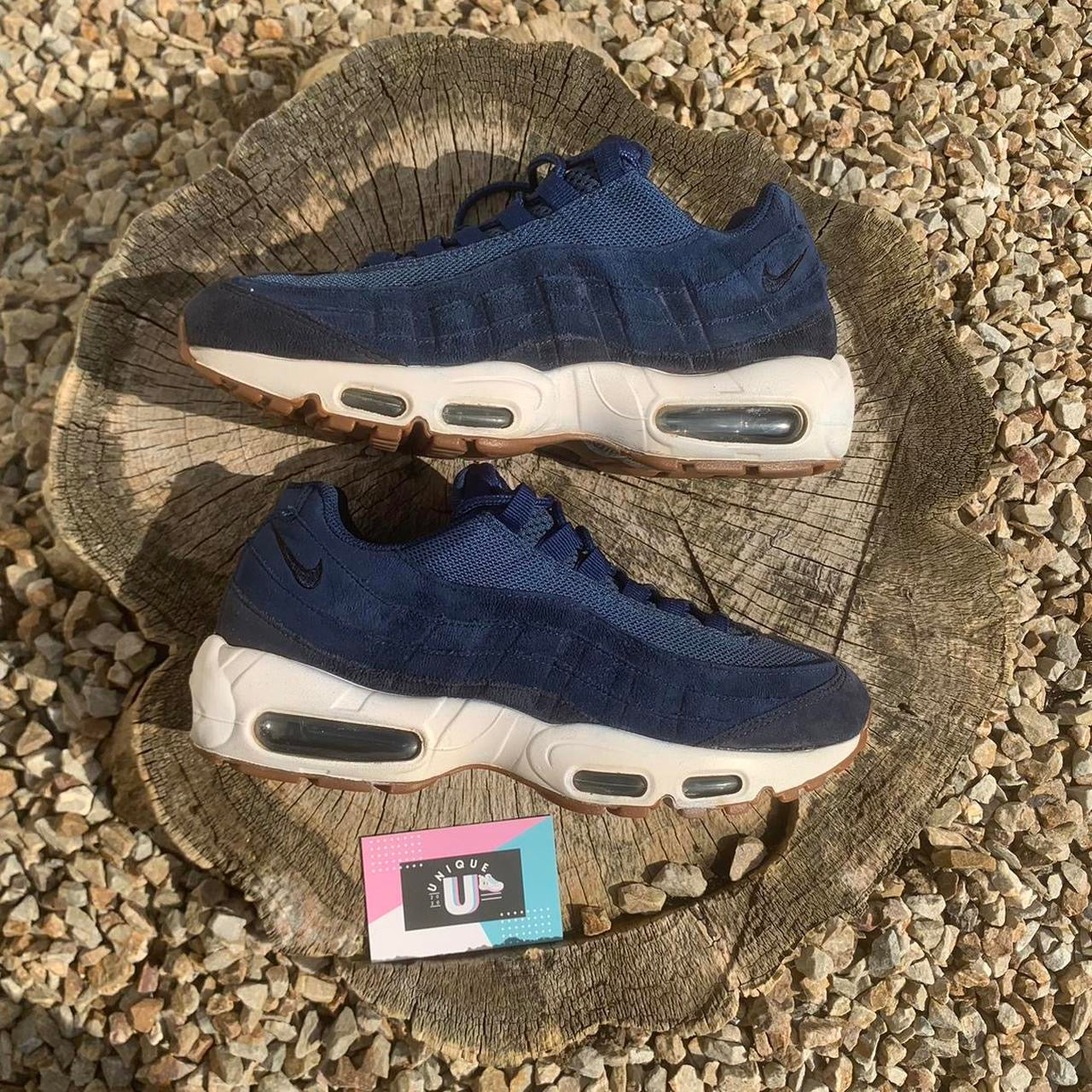 Nike Air Max 95 Retro Navy Blue Suede Gum