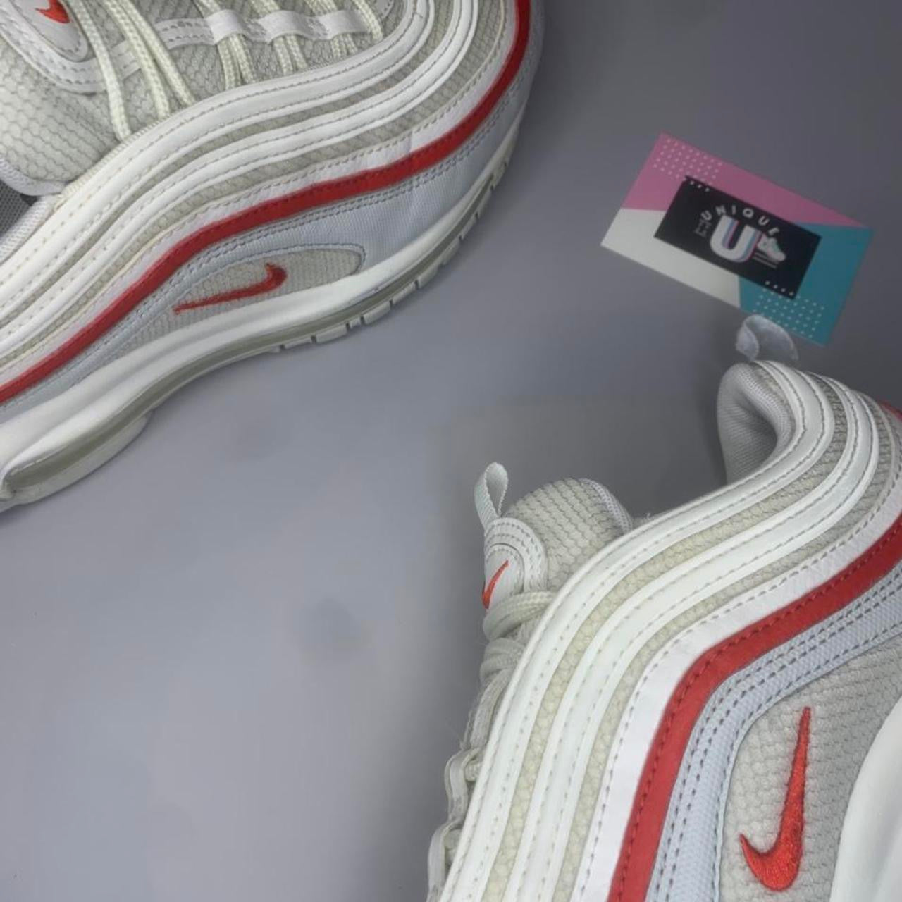 Nike Air Max 97 Premium White Pure Platinum University Gym Red