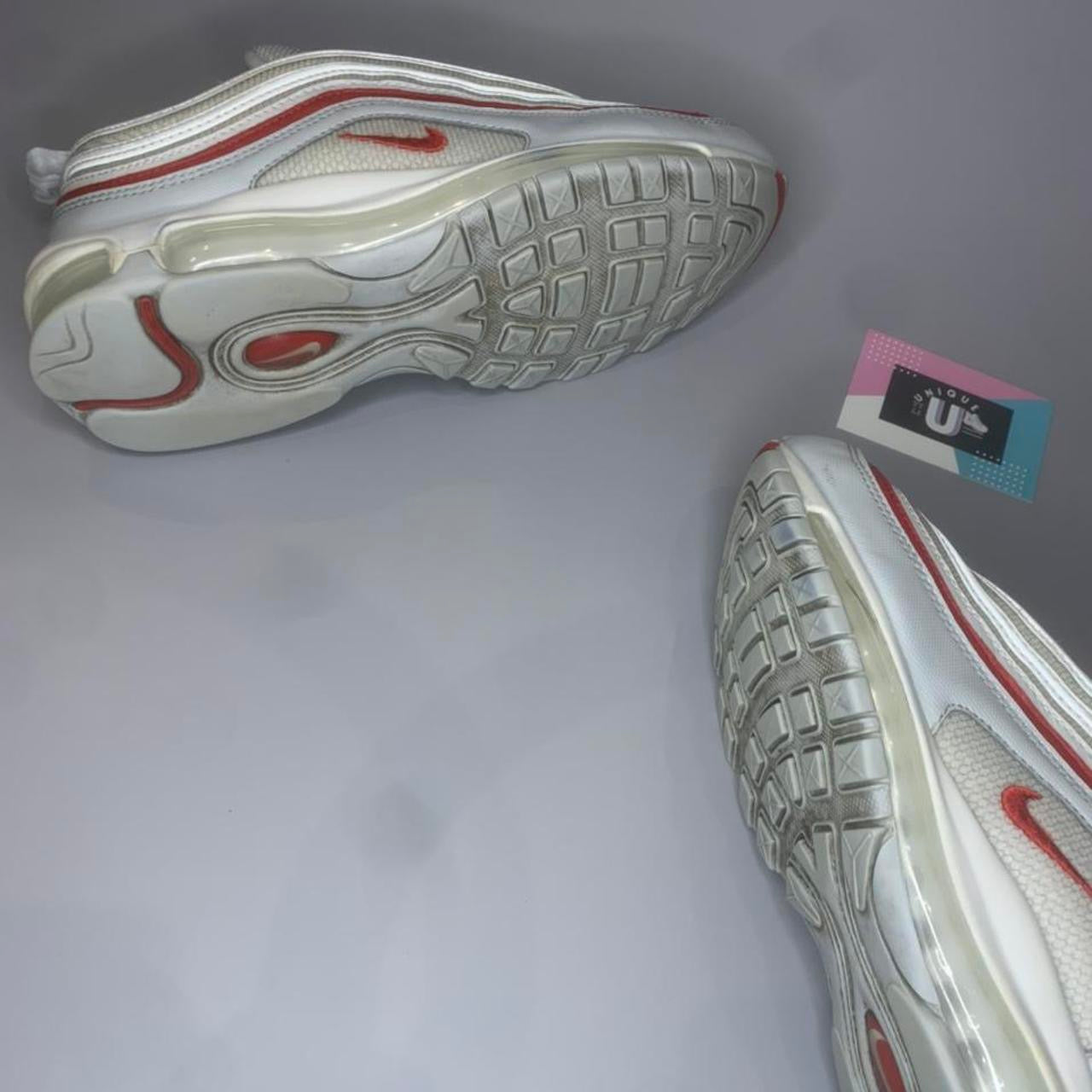 Nike Air Max 97 Premium White Pure Platinum University Gym Red