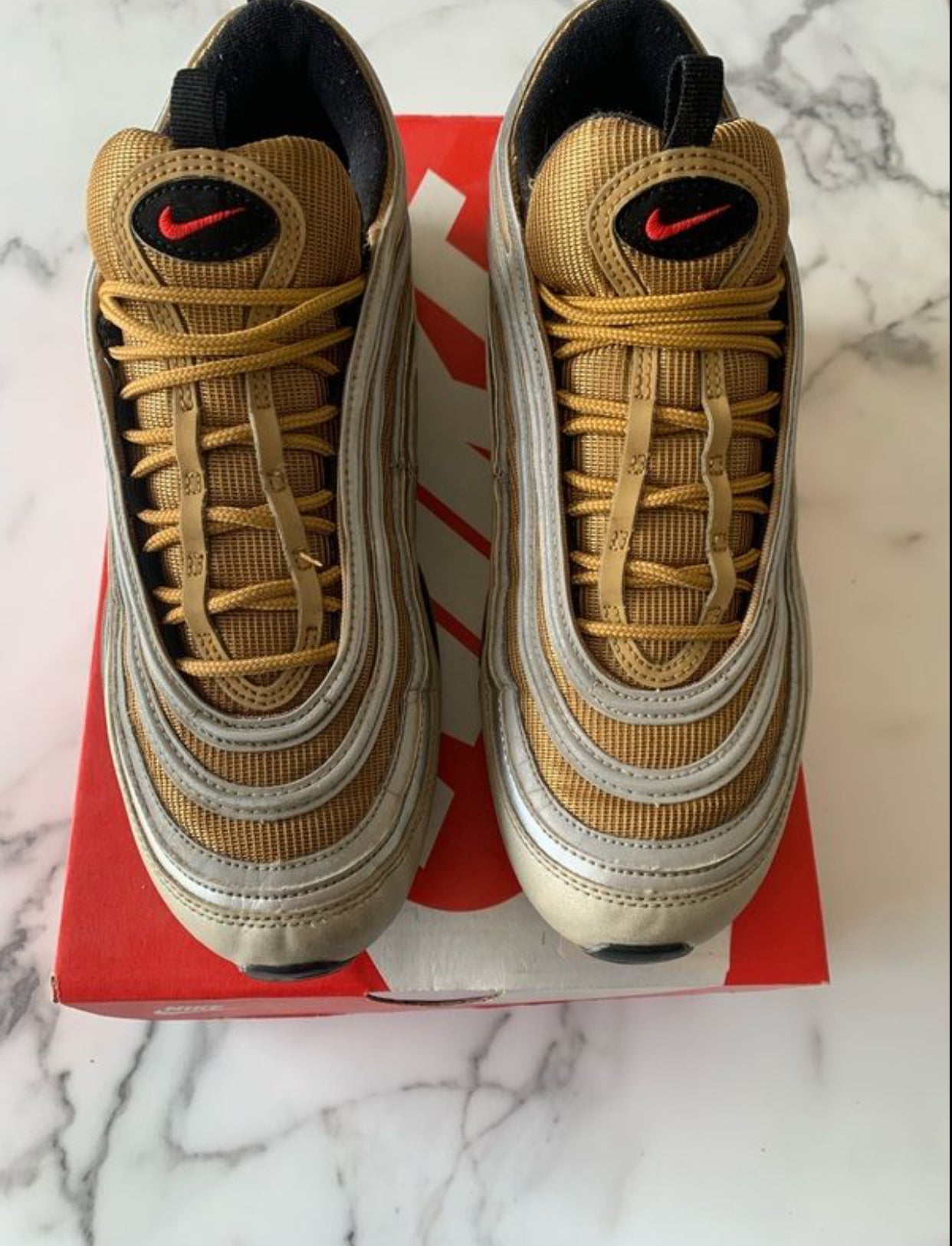 Nike Air Max 97 Gold Silver Black Premium
