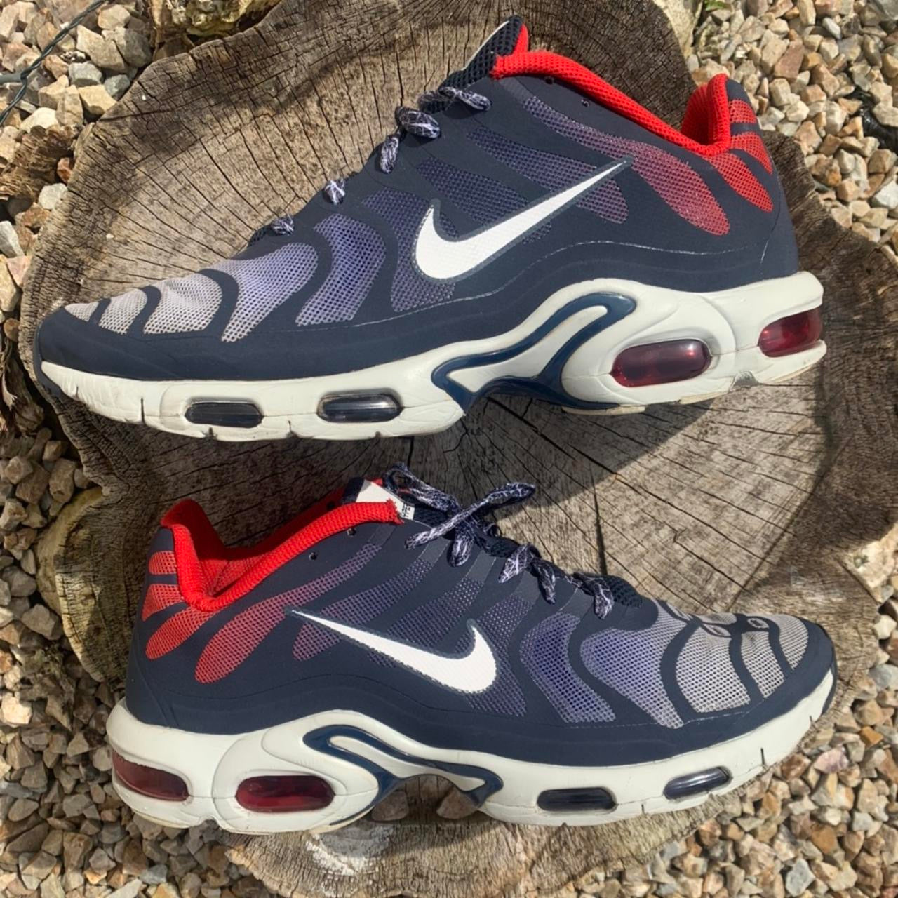 Nike Air Max TN Plus Hyperfuse White Navy Red Gradient