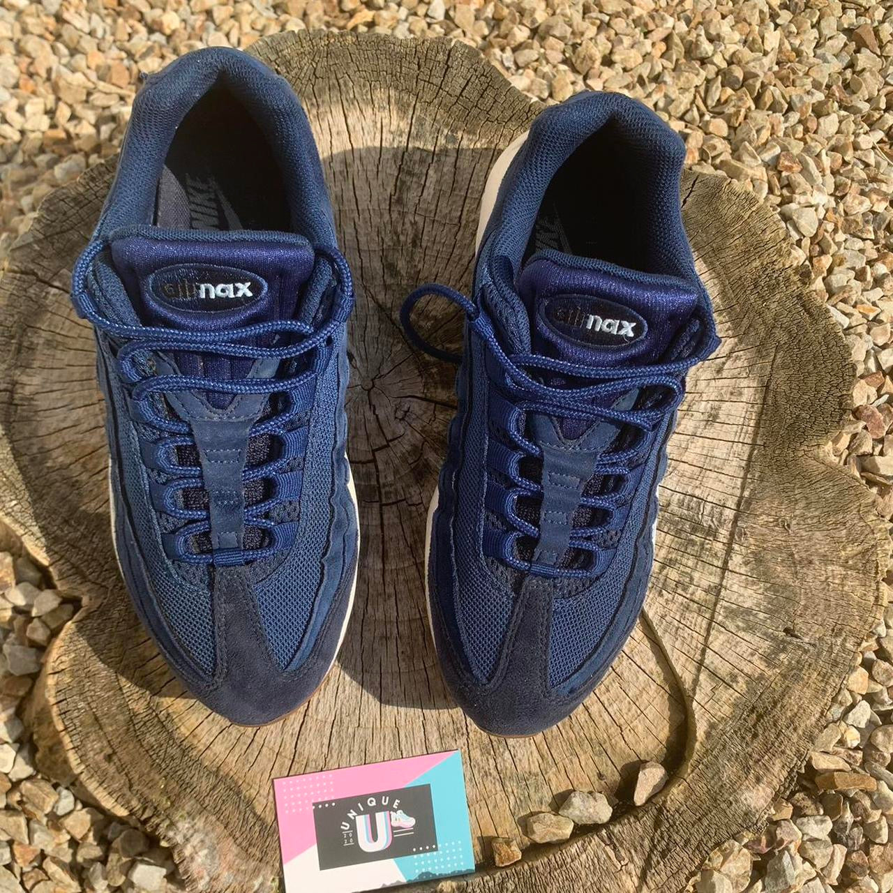 Nike Air Max 95 Retro Navy Blue Suede Gum