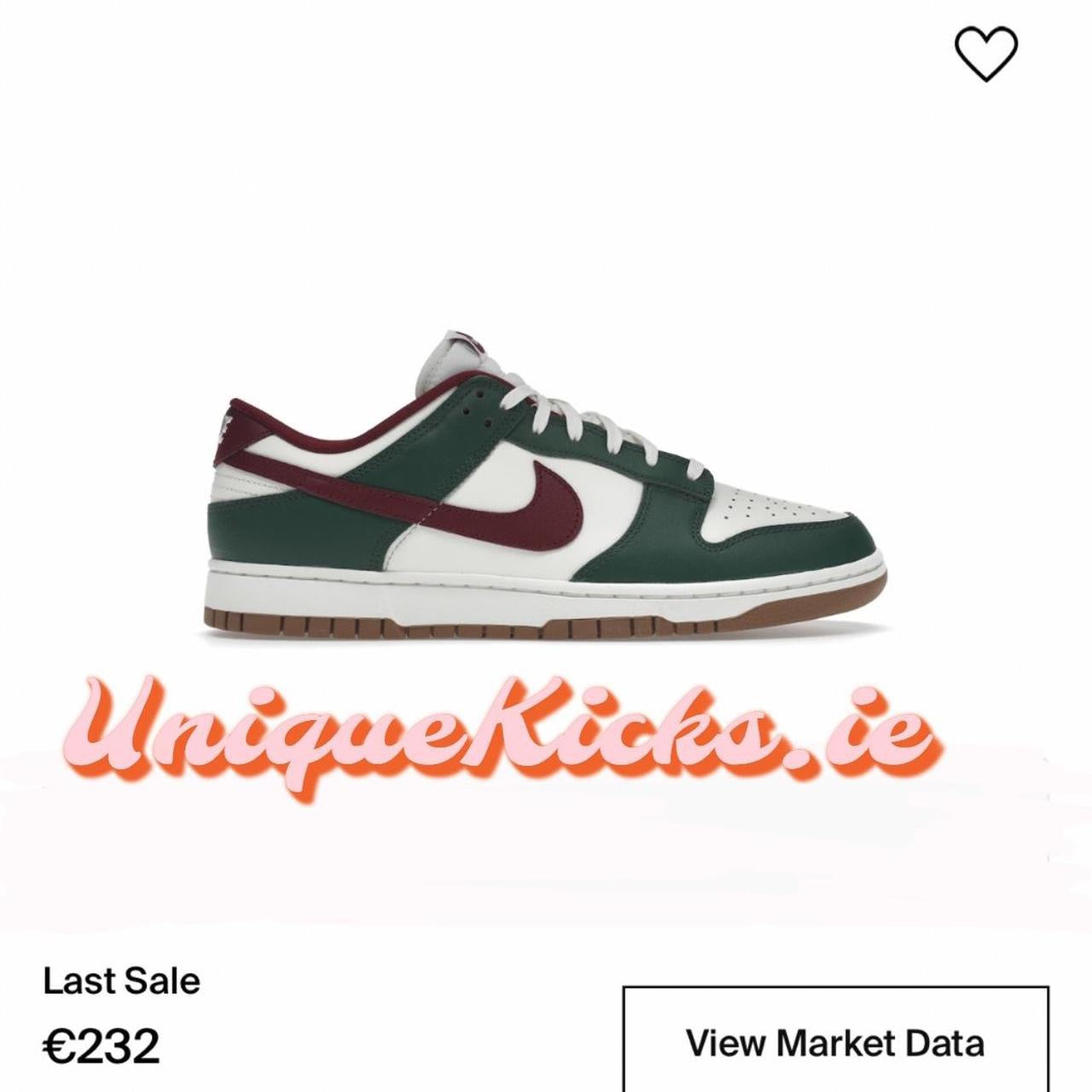 Nike Dunk Low George Green Maroon White Gum