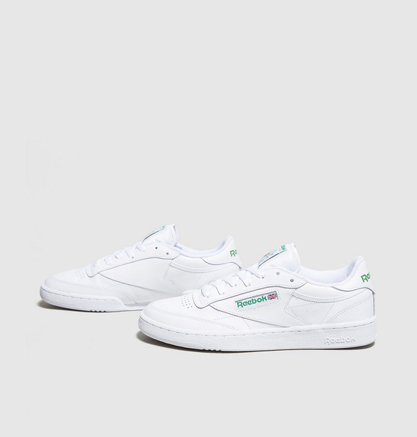 Reebok Club C 85 Leather White Neon Green