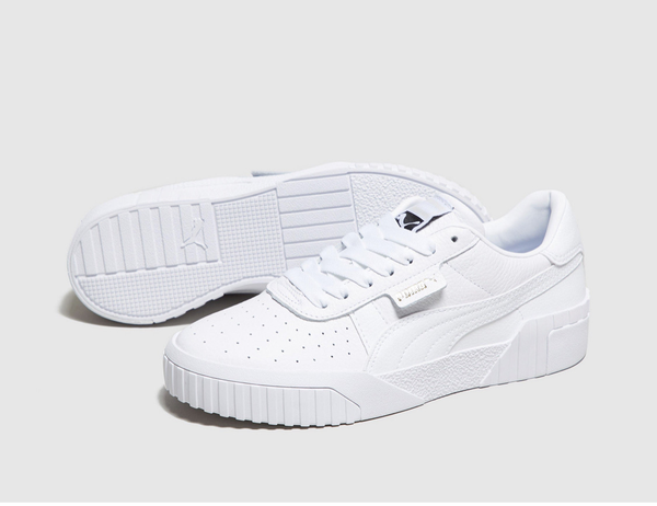 Puma Cali White Leather Gold Women's