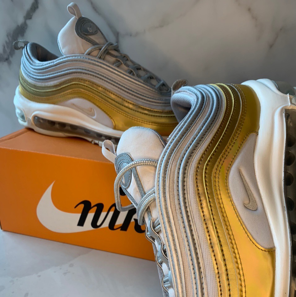 Nike Air Max 97 Grey Silver Gold White