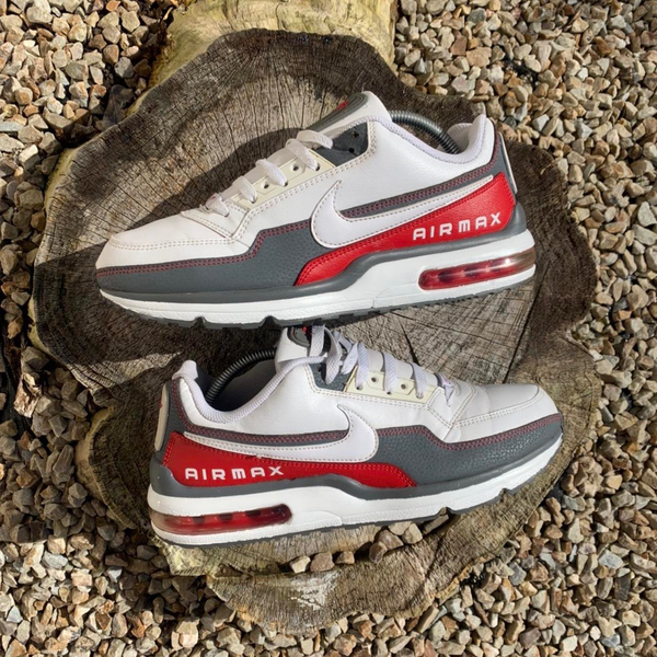 Retro Nike Air Max White Leather Grey Red