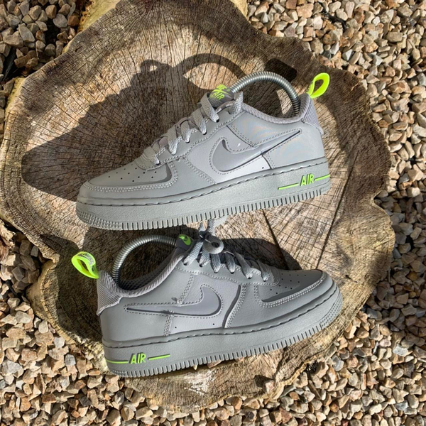 Nike Air Force 1 Grey with Neon