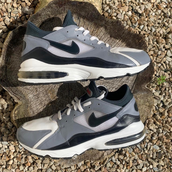 Nike Air Max 93 Vintage Leather White Grey Black