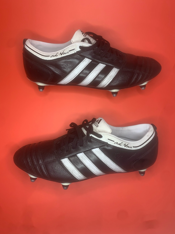 Adidas Adi-Nova Boots Black Leather Boots SG