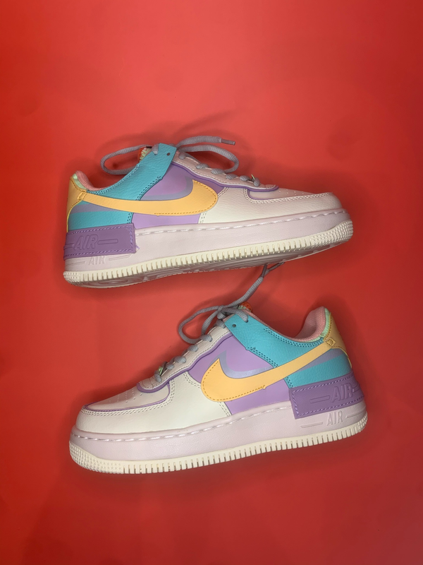 Nike Air Force 1 Shadow Cream Purple Yellow