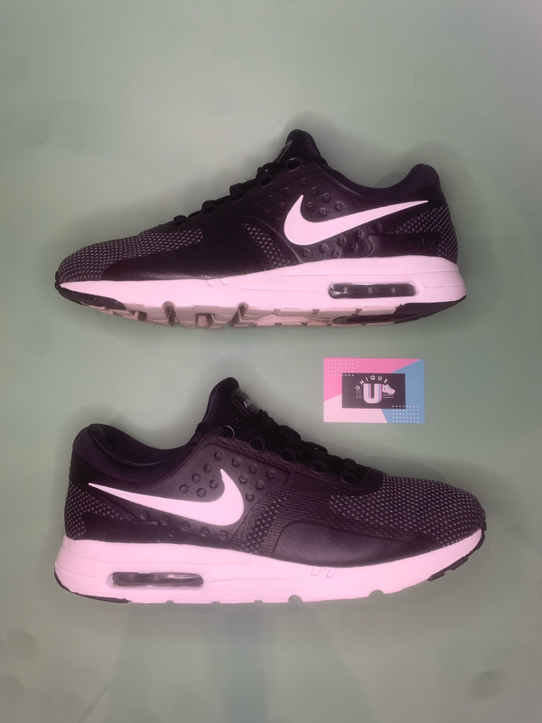 Nike Air Max Zero Black White knit