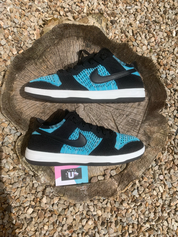 Nike Dunk Low Tiffany Blue Flyknit Black