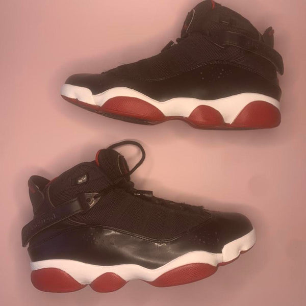 Nike Air Jordan 6 Rings Premium PRM Bred Black Red