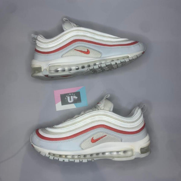 Nike Air Max 97 Premium White Pure Platinum University Gym Red