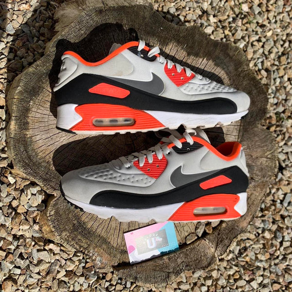 Nike Air Max 90 Ultra Infared Grey Black White Orange