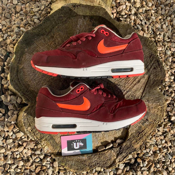 Nike Air Max 1 Jacquard Atomic Red Burgundy