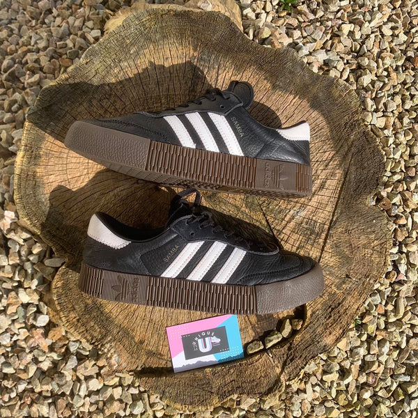 Adidas Samba Rose Shoes Black White Gum Sambarose