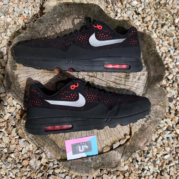 Nike Air Max 1 Ultra 2.0 Morie Knit Black Red Bred