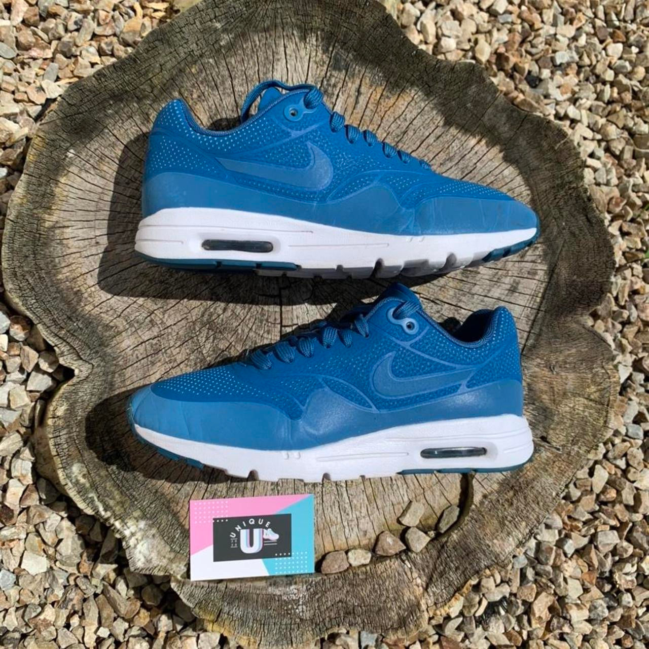 Nike Air Max 1 Ultra Noir Blue Navy Reflective Lightweight