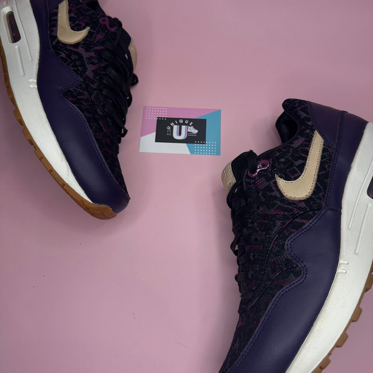 Nike Air Max 1 Premium Leather Purple Dynasty Aztec