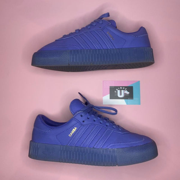 Adidas Originals Samba Rose Blue Navy Leather Special Edition Sambarose