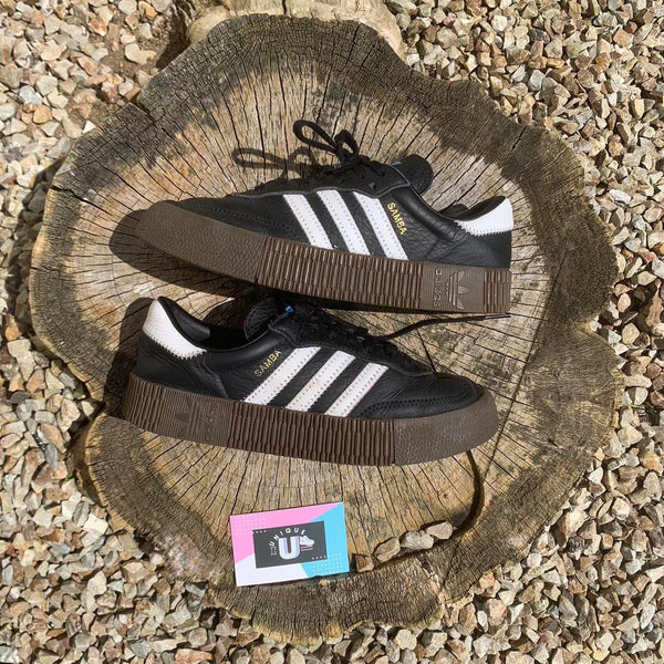 Adidas Samba Rose Shoes Black White Gum Sambarose