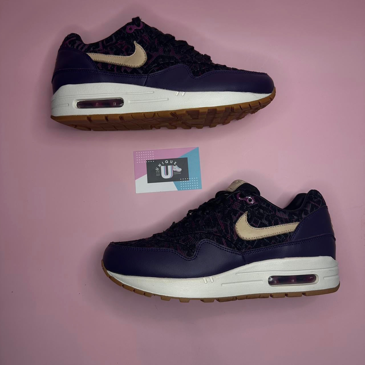 Nike Air Max 1 Premium Leather Purple Dynasty Aztec