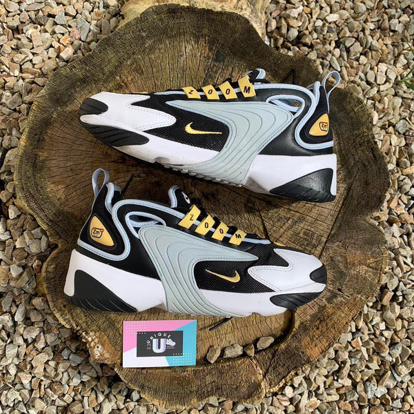 Nike Zoom 2k Premium Style Black White Blue Gold