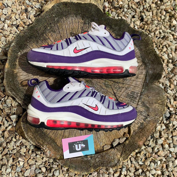 Nike Air Max 98 Purple Suede Leather Raptors White