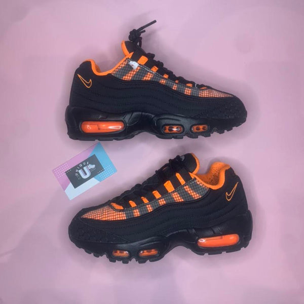 Custom 1 Of 1 Nike Air Max 95 Black Orange