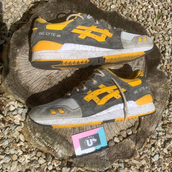 ASICS Gel-Lyte 3 III Special Edition Grey Yellow Suede White