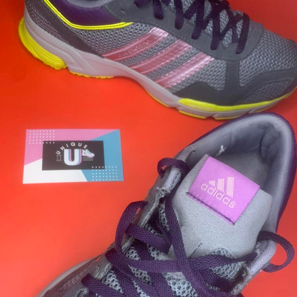 Adidas Originals Marathon 10 Retro Vintage Grey Purple Neon Green