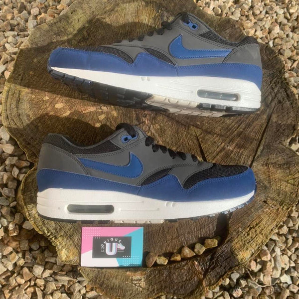 Nike Air Max 1 Premium Retro Midnight Navy Grey Black Blue Suede