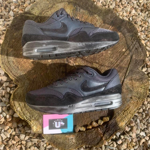 Nike Air Max 1 Retro Suede Custom Black Ice