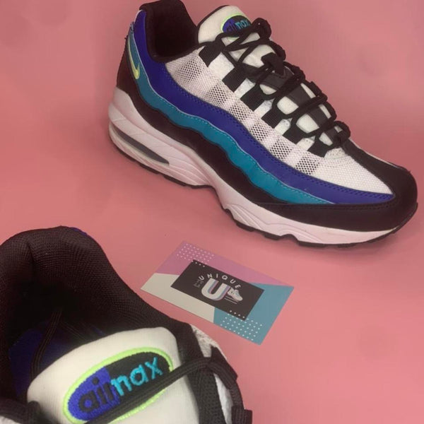 Nike Air Max 95 Premium Grape Purple Teal Black White Mesh