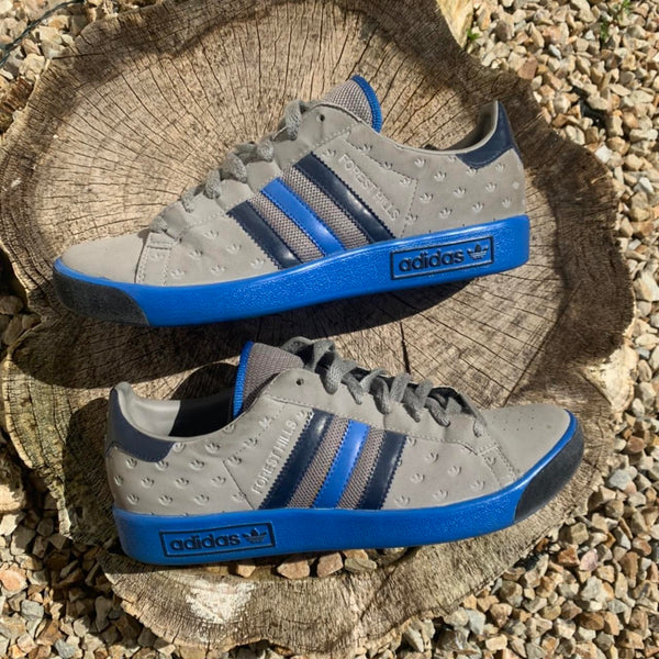 Adidas Originals Forrest Hills Classic Edition Grey Suede - Black Blue