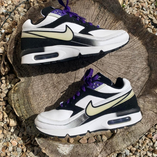 Nike Air Max BW Premium Leather Purple Teal Black White Suede Yellow