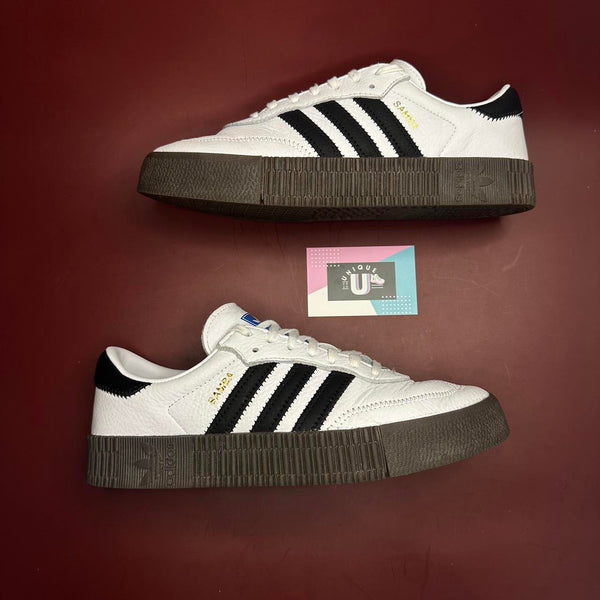 Adidas Originals Samba Rose White Leather Black Brown Gum Special Edition Sambarose