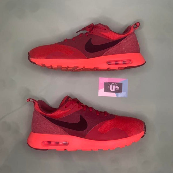 Nike Air Max Tavas Premium Bright Red Burgundy Retro