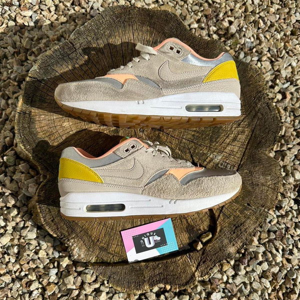 Nike Air Max 1 Premium Suede Cream Tan Peach