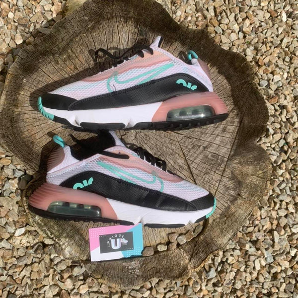 Nike Air Max 2090 White Black Mauve Pink Teal Green