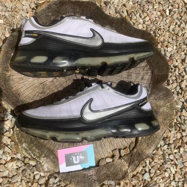 Nike Air Max Vintage Premium Black Leather White Mesh Silver